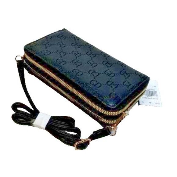 Mini Shoulder Bag, Black, with Shoulder Strap, Double Zipper, Front Pocket - Picture 1 of 4